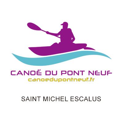 Création de logo pour Canoë du Pont Neuf à Saint-Michel-Escalus
